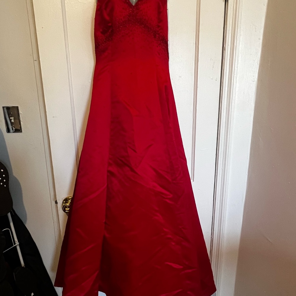 Red special occasion dress